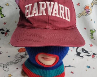 Vtg Harvard University Snapback hat cap arch spellout
