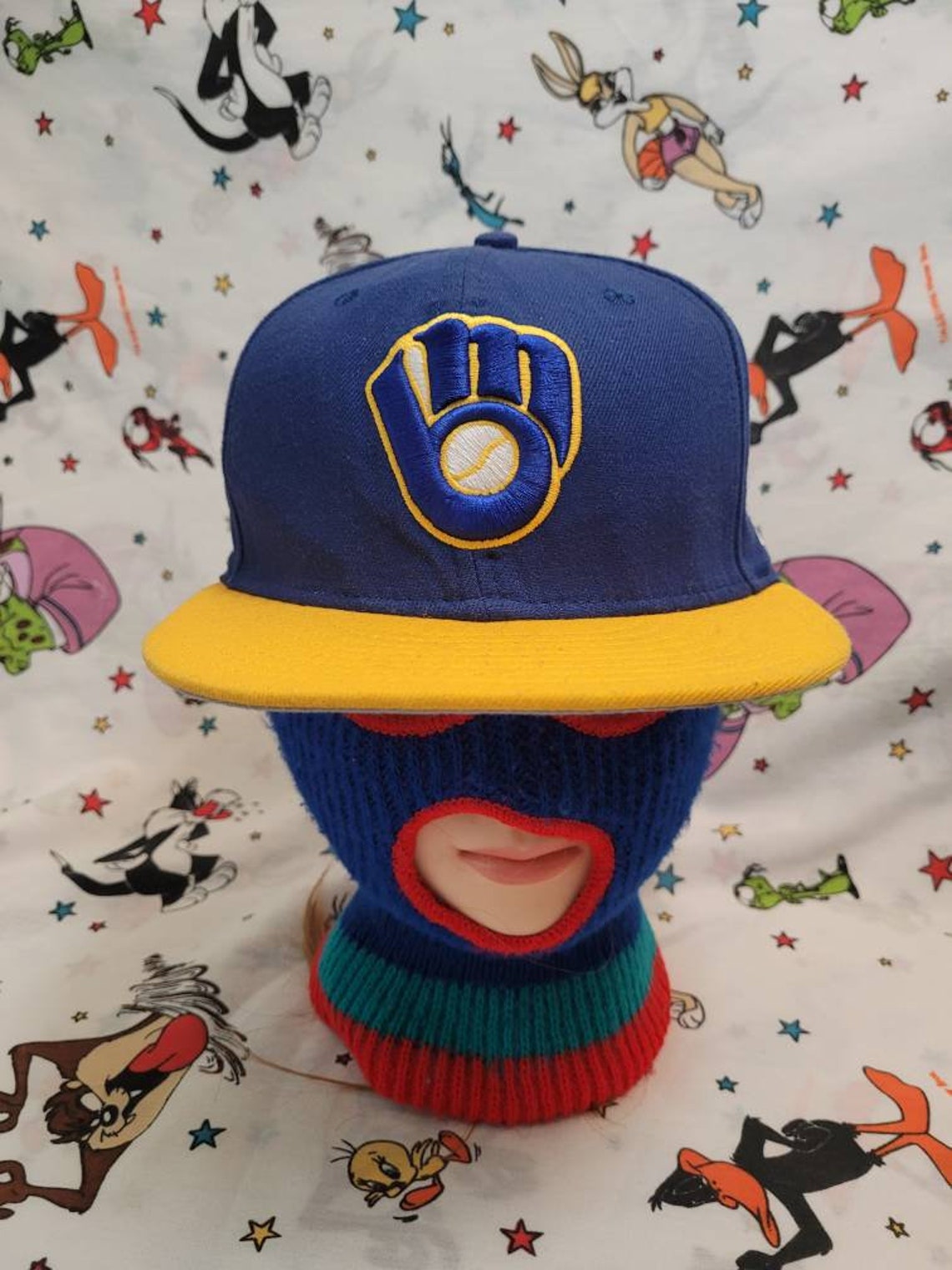 Vtg Milwaukee Brewers New Era Fitted Cap sz 7 3/8 hat 59 50 | Etsy