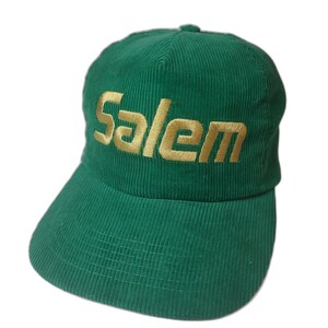 Vtg Salem Corduroy snapback hat Cigarettes Promo cap