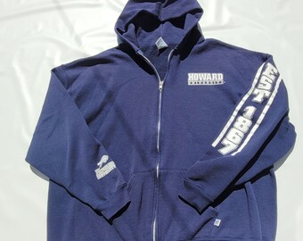 Vtg Howard University  Zip Hoodie Russell  Athletic Sweatshirt