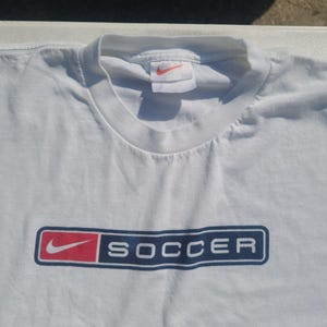 Vintage 90s Nike Soccer t-shirt White Tag image 4