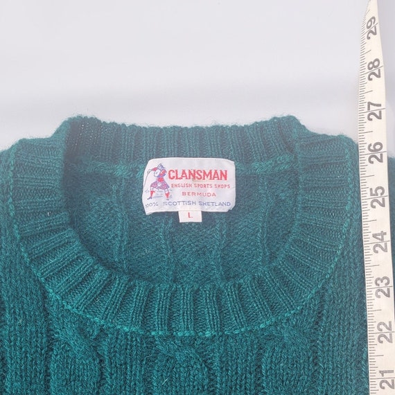Vtg Clansman Shetland Wool Sweater - image 6
