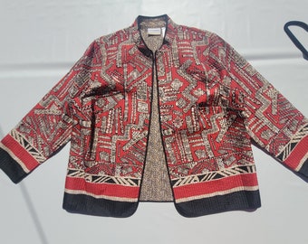 Vintage Alfred Dunner Tribal Shacket