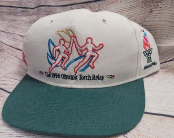 Vintage Atlanta Olympics  Torch Relay Snapback hat  Champion