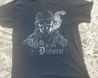 Vintage Death Before Dishonor Marines tee shirt