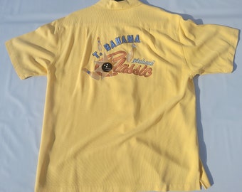 Vintage Tommy Bahama Pinhead Classics Silk Bowling T-Shirt