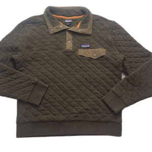 Patagonia Snap-T Quilt Pullover Fleece Cotton Sweater