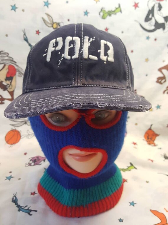 Vtg Polo distressed Spellout dad hat RL Polo Spor