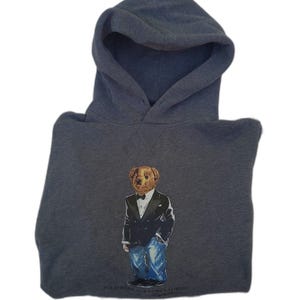 Sudadera con capucha y chaqueta Ralph Lauren Polo Bear para hombre, talla grande.
