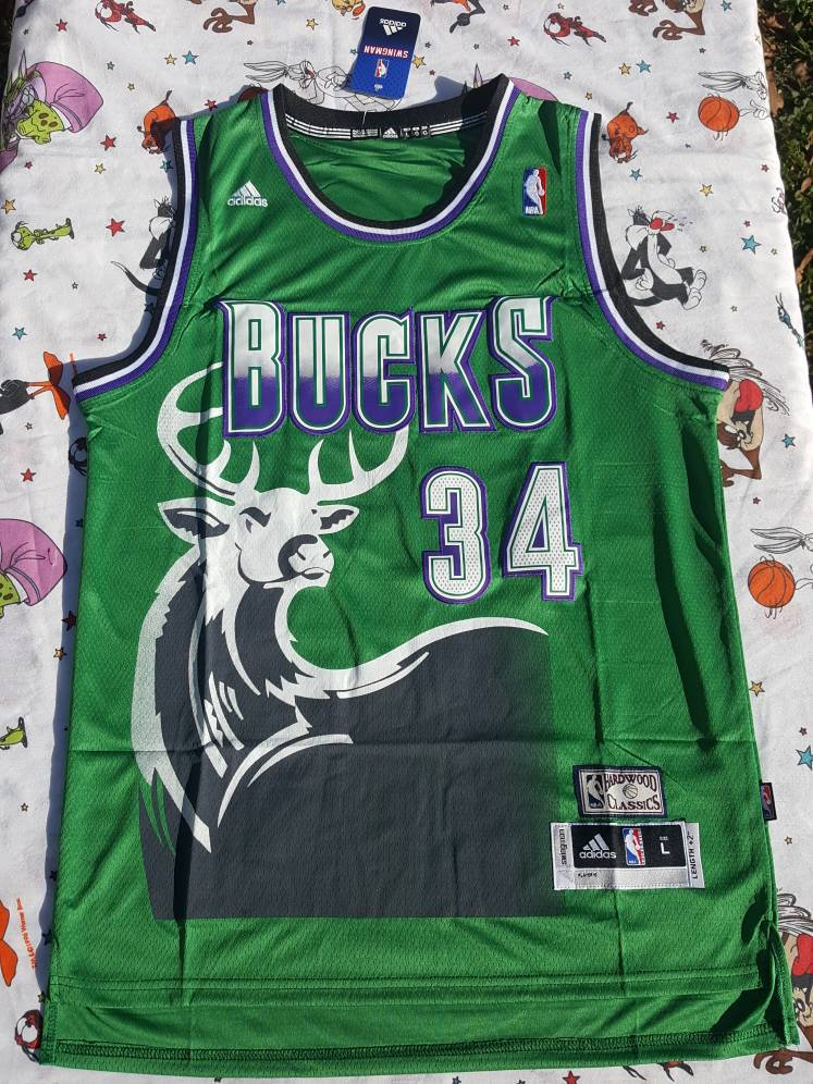 NBA_ Jersey Milwaukees Buck Giannis 34 Antetokounmpo Throwback Ray