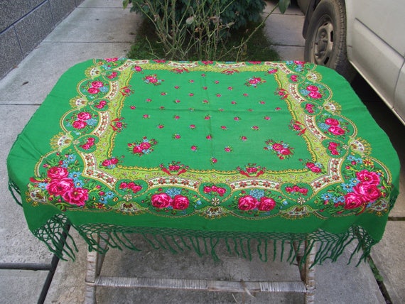 russian scarf Wedding table cloth cover table topp