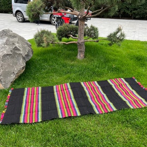 Nouveau tapis roumain en laine tissé à la main vintage moldave hutsoul ukrainien fait main tapis colorés primitifs kilim tapis rustiques kilim tapis de fleurs
