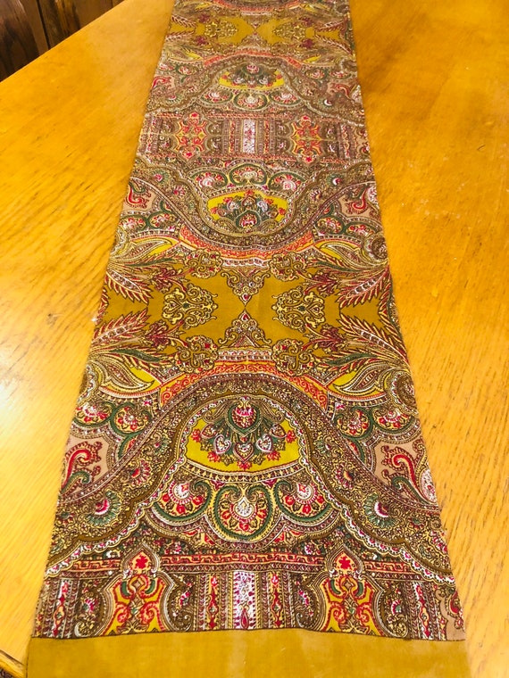 Beautiful man’s neck scarf Vintage Soviet Floral … - image 5