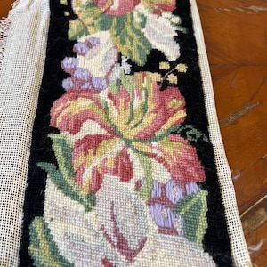 bordado folclórico vintage Buquê de flores Tapete bordado volumoso boho Tapeçaria bordada à mão Tapeçaria