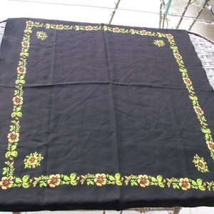 Beautiful Vintage Ukrainian Russian Romanian shawl old shawl russian floral neckerchief romanian style women Gift
