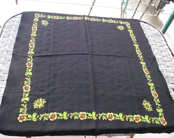 Beautiful Vintage Ukrainian Russian Romanian shawl old shawl russian floral neckerchief romanian style women Gift
