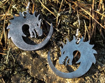 Dragon Earrings 3d printed