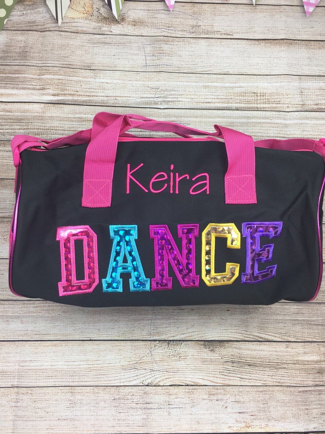 Dance Bag for Girls Personalized Toddler Dance Bag Sparkly Etsy
