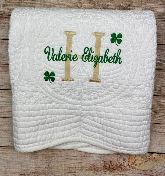 Irish Baptism Christening Baby Blanket Baptism Gift for Etsy