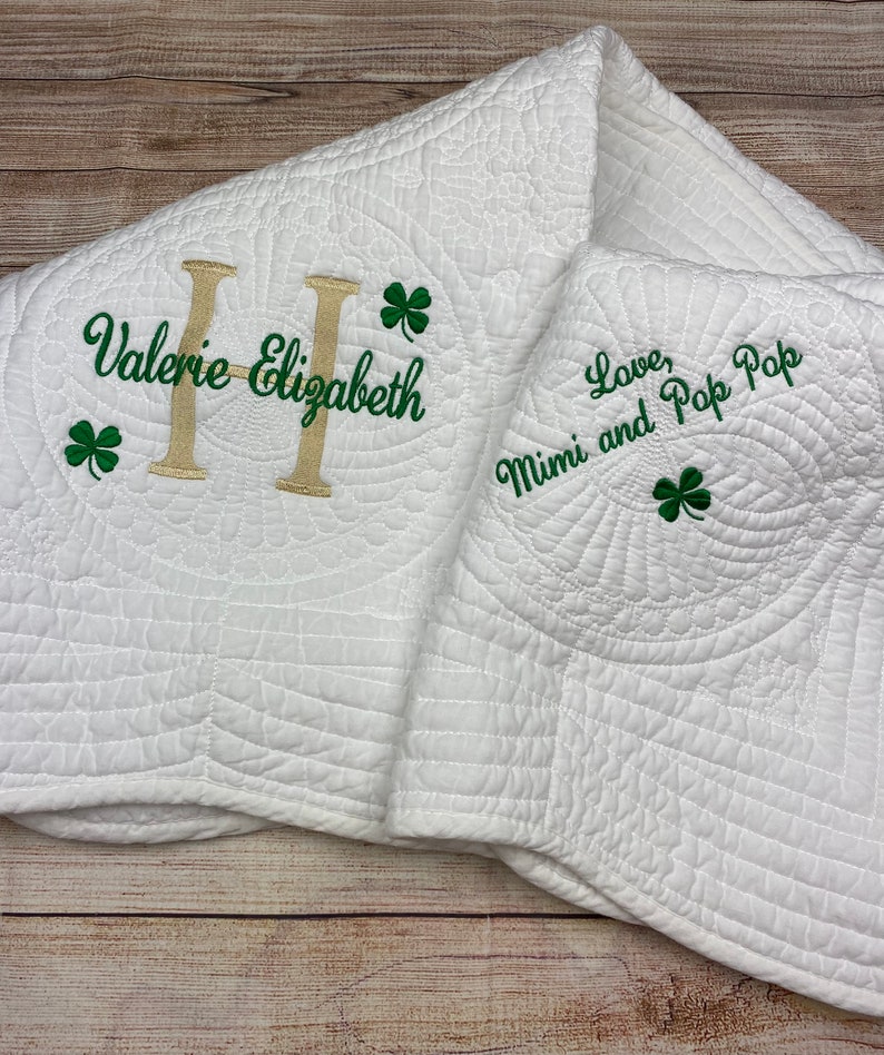 Irish Baptism Christening Baby Blanket Baptism Gift for Etsy
