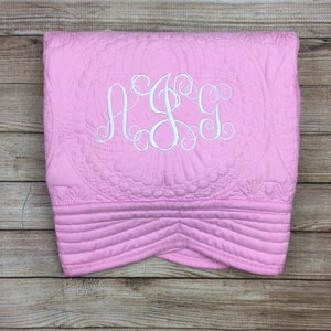 Personalized Baby Blanket Boy Monogrammed Baby Baby Baptism Quilt Monogrammed Quilt for Boys Monogram Blanket christening gift Crucifix