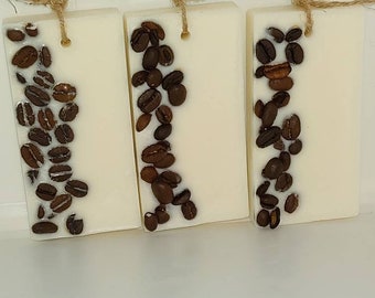 Coffee bean wax sachets, coffee Room fragrance, hanging air freshener.