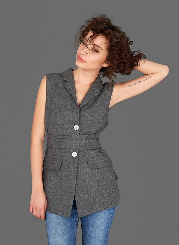 women's dress vests plus size