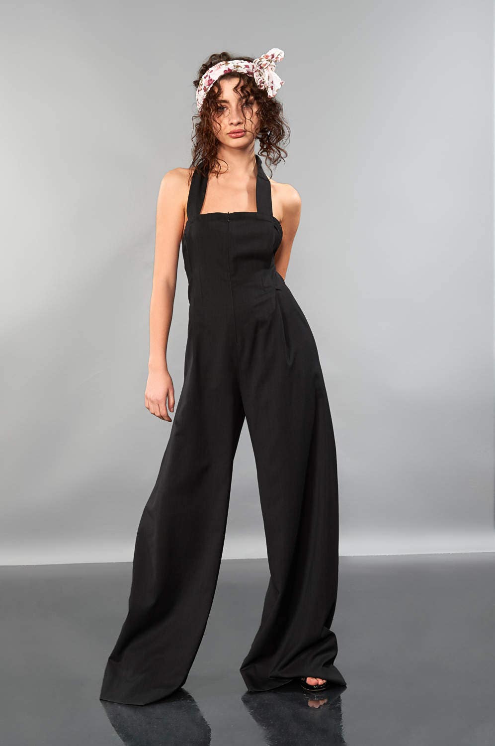 Palazzo Jumpsuit Elegant Jumpsuit 70s Jumpsuit Palazzo Etsy