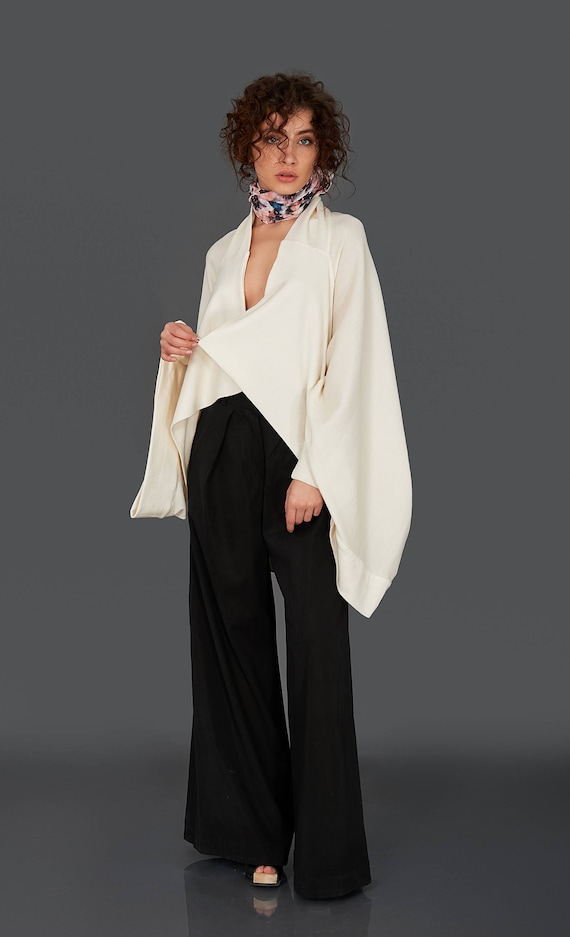 Kimono Jacket White Kimono White Cardigan Plus Size Kimono | Etsy
