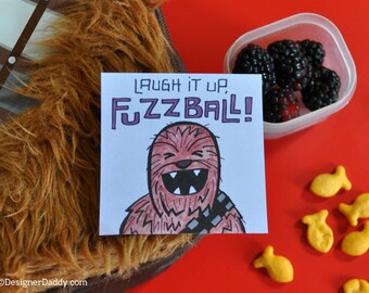 Star Wars: The Force Awakens Chewbacca Lunch Note + Coloring Page - instant download