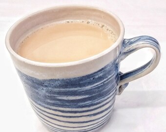 Ceramic Seascape mug, Stoneware Seascape Mug, Handmade Seascape mug, Pottery Seascape mug