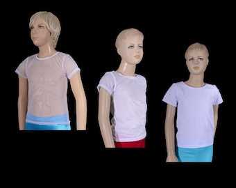 Boy's White Dance T-Shirt: Ballet, Gymnastics, and More