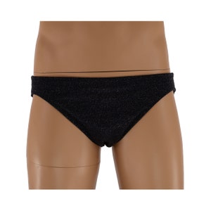 Mens L, UNLINED Navy Sparkle Swim Brief, Australian Made, Dance Dancewear Beachwear Swimwear Swimsuit Trunks Undies Underwear