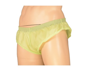 Lime Green Polyester Tooty Short Shorts für Herren, in Australien hergestellt, Acro Dance Gym Jogging Beine Muskel Sprinter Sport Walking Yoga