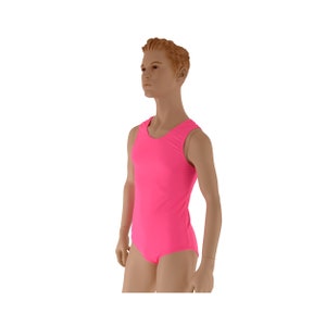 Herren S (Klein), Fluro Pink Trikot Leo, Australier, Acro Ballett Tanz Abbildung Eislaufen Gymnastik Schwimmen Schwimmen Trampolin