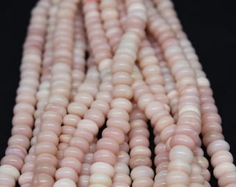 Cuentas de piedras preciosas redondas lisas de ópalo rosa multicapa AAA+, cuentas sueltas de piedras preciosas de ópalo rosa genuino, tira de 16 pulgadas