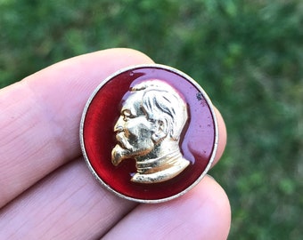 Vintage Soviet Pin USSR Communist Propaganda Felix Dzerzhinsky Russian Revolution Leader Vintage Pin Badge History Lenin Communist RARE Pin