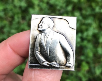 Socialist Lenin Pin Vintage Soviet Pin Lenin USSR Pin Soviet Russian Revolutionary Leader Pin Communist Socialism Vintage Badge Lenin