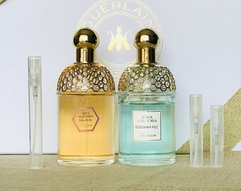 Vintage Guerlain Aqua Allegoria Coconut Fizz Muguet Lilia Bella 2001 EDT 5ml 3ml Sample Decant Spray Fresh Lily of the Valley EXTRIMELY RARE