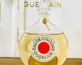 Guerlain Shalimar Eau De Cologne Veritable Round Bottle 3 Oz 90 ml 90% Full Bottle Vintage 1960s French Parfum Perfume Gift Collectors