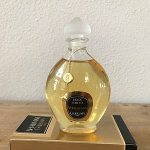Guerlain Shalimar Eau De Toilette Veritable Flacon Goutte Bottle 3.4oz 100ml Full Bottle in Box Vintage French Perfume Gift Collectors