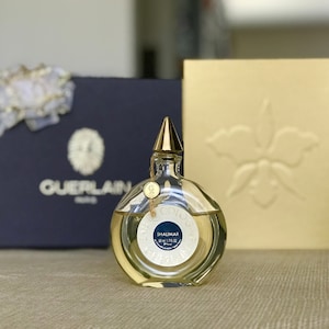 Guerlain Shalimar Eau De Cologne 1.7 Oz 50 ml Veritable Round Bottle 80% Full Vintage 1970s French Parfum Perfume Gift Collectors