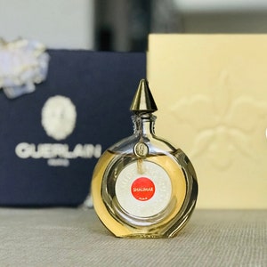 Guerlain Shalimar Eau De Cologne Veritable Round Bottle 1.7 Oz 50 ml Full Bottle & Pouch Vintage 1970s French Parfum Perfume Gift Collectors afbeelding 1