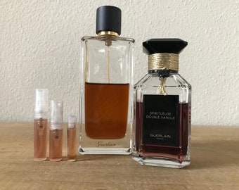 Guerlain Angelique Noire Double Vanilla EDP Sample Decant from Eau De Parfum Iris Veritable Imperial French Perfume Fragrance Lovers