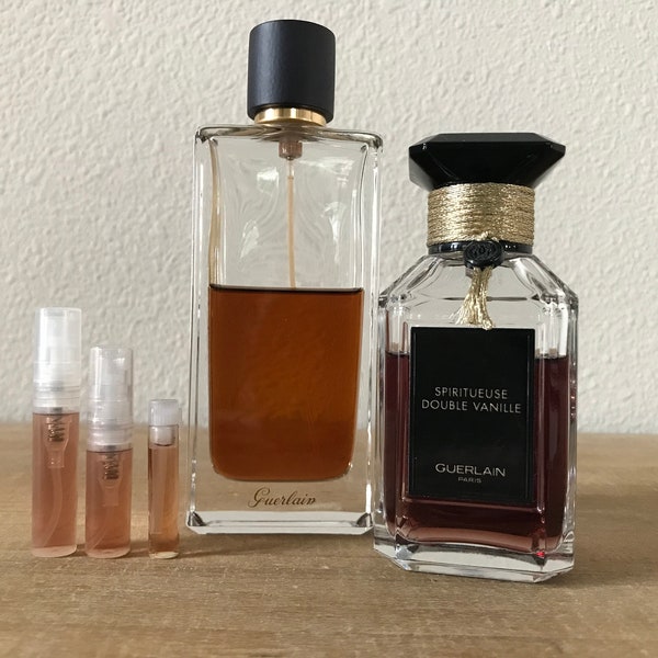 Guerlain Angelique Noire Double Vanilla EDP Sample Decant from Eau De Parfum Iris Veritable Imperial French Perfume Fragrance Lovers