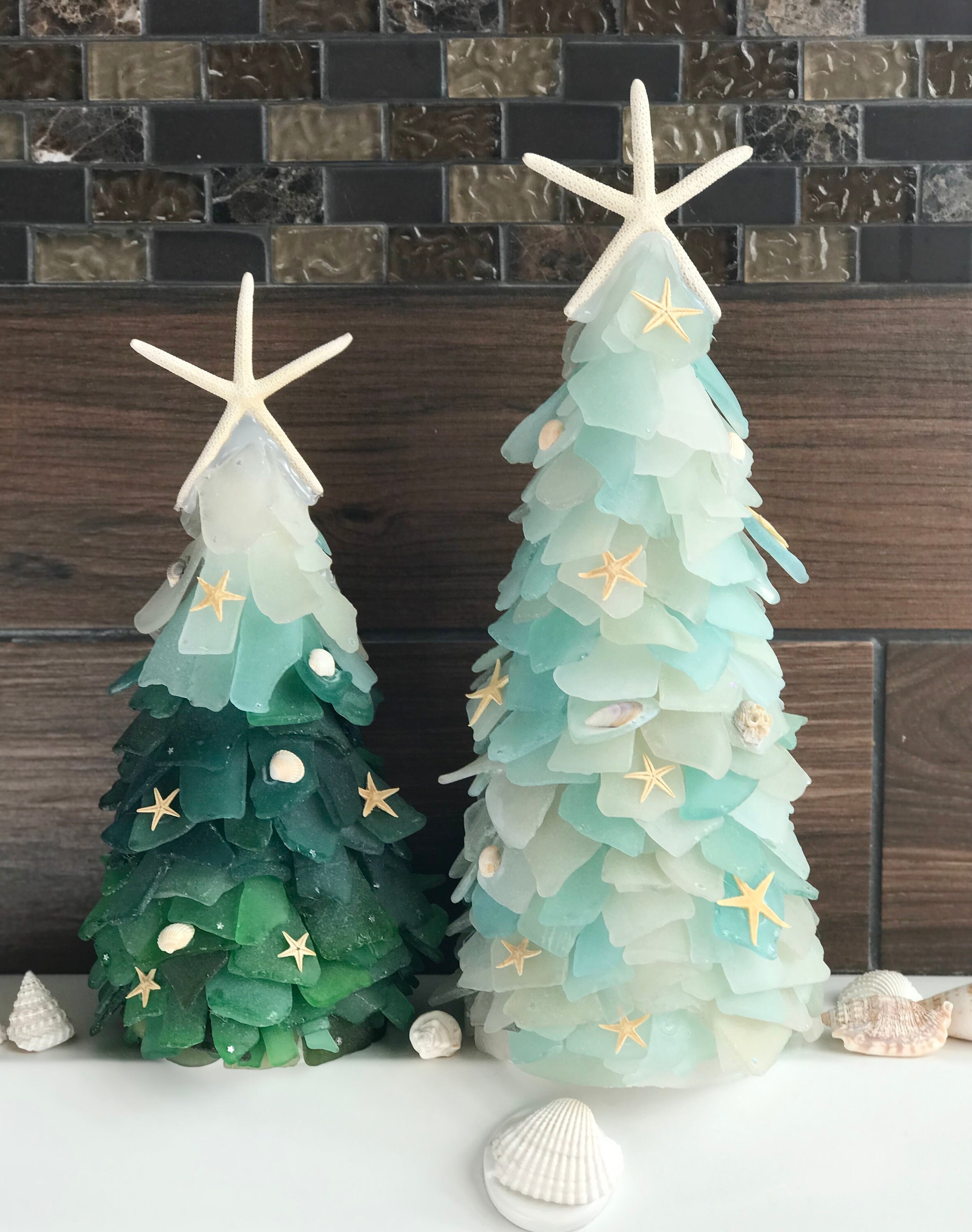 Beach glass christmas tree Clearance