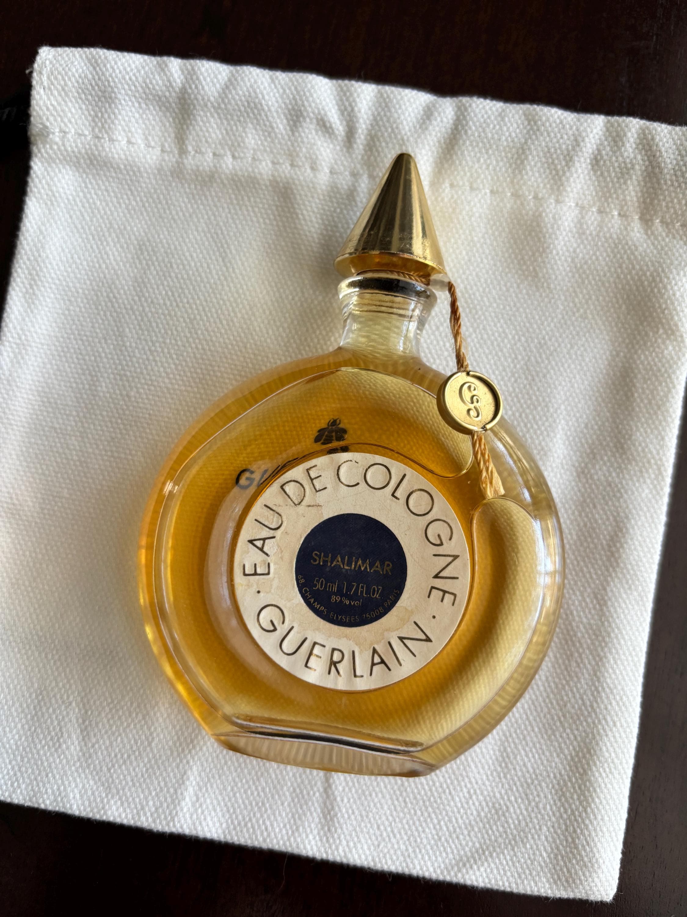 Guerlain Shalimar Eau De Cologne 1.7 Oz 50 Ml Veritable Round
