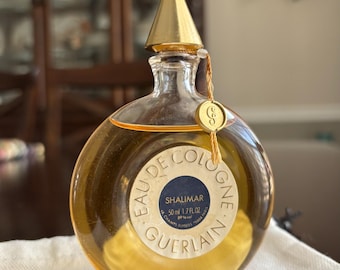 Guerlain Shalimar Eau De Cologne 1.7 Oz 50 Ml Veritable Round