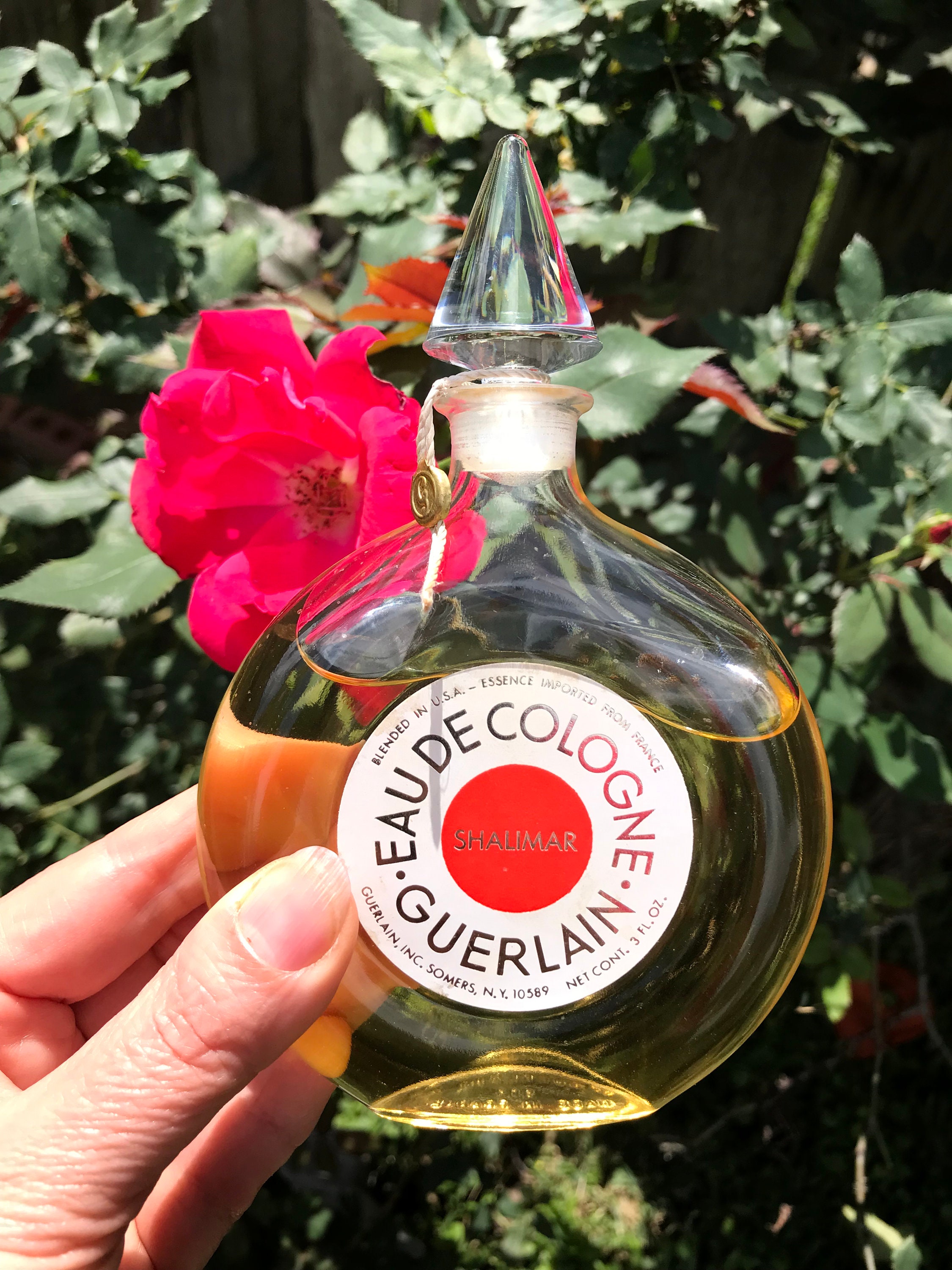 Guerlain Shalimar Eau De Cologne Veritable Round Bottle 3 Oz 90 Ml