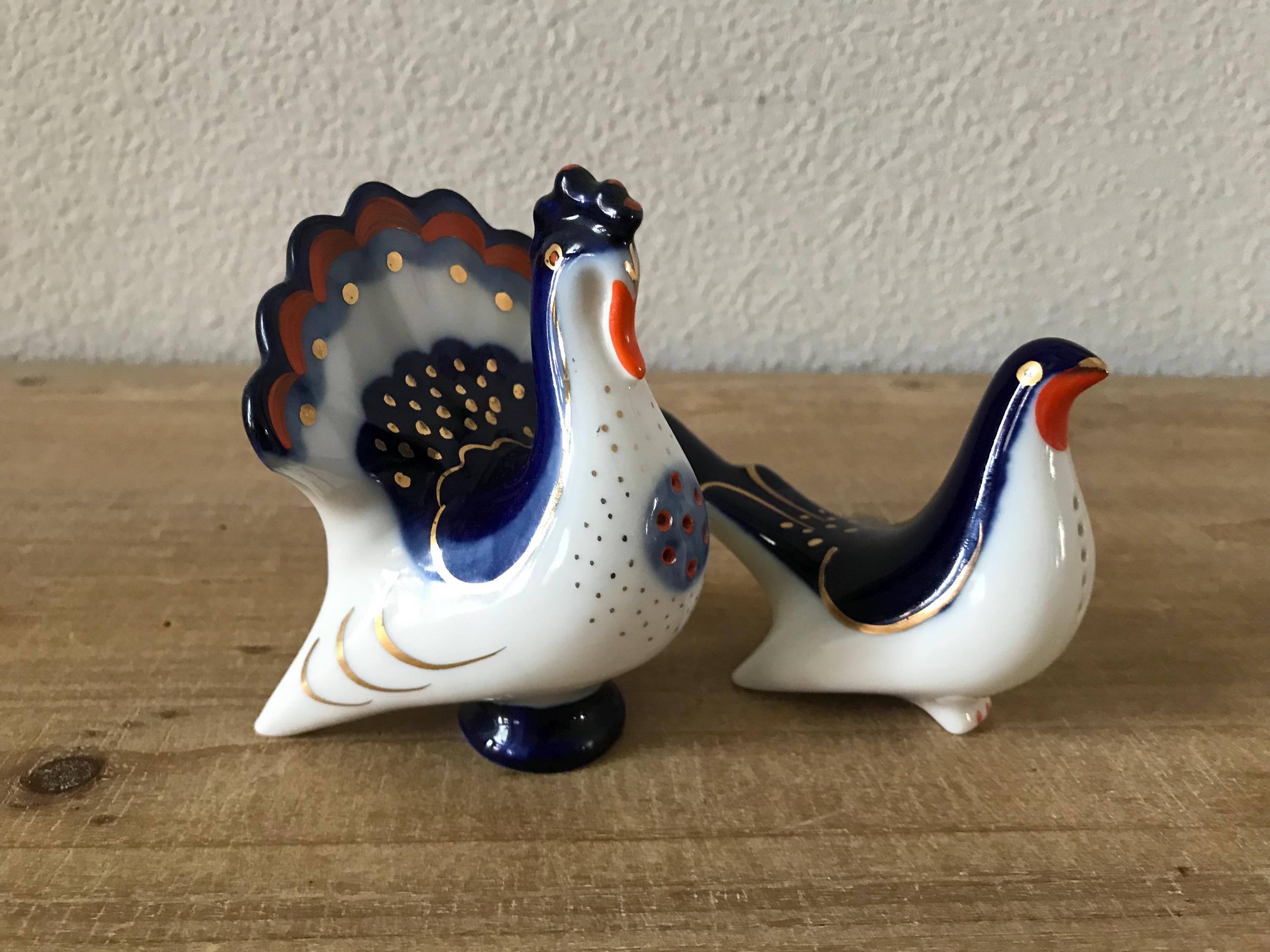 FIGURINE &COQ ET poule en porcelaine de la Manufacture Royale de Copenhague EUR 300,00